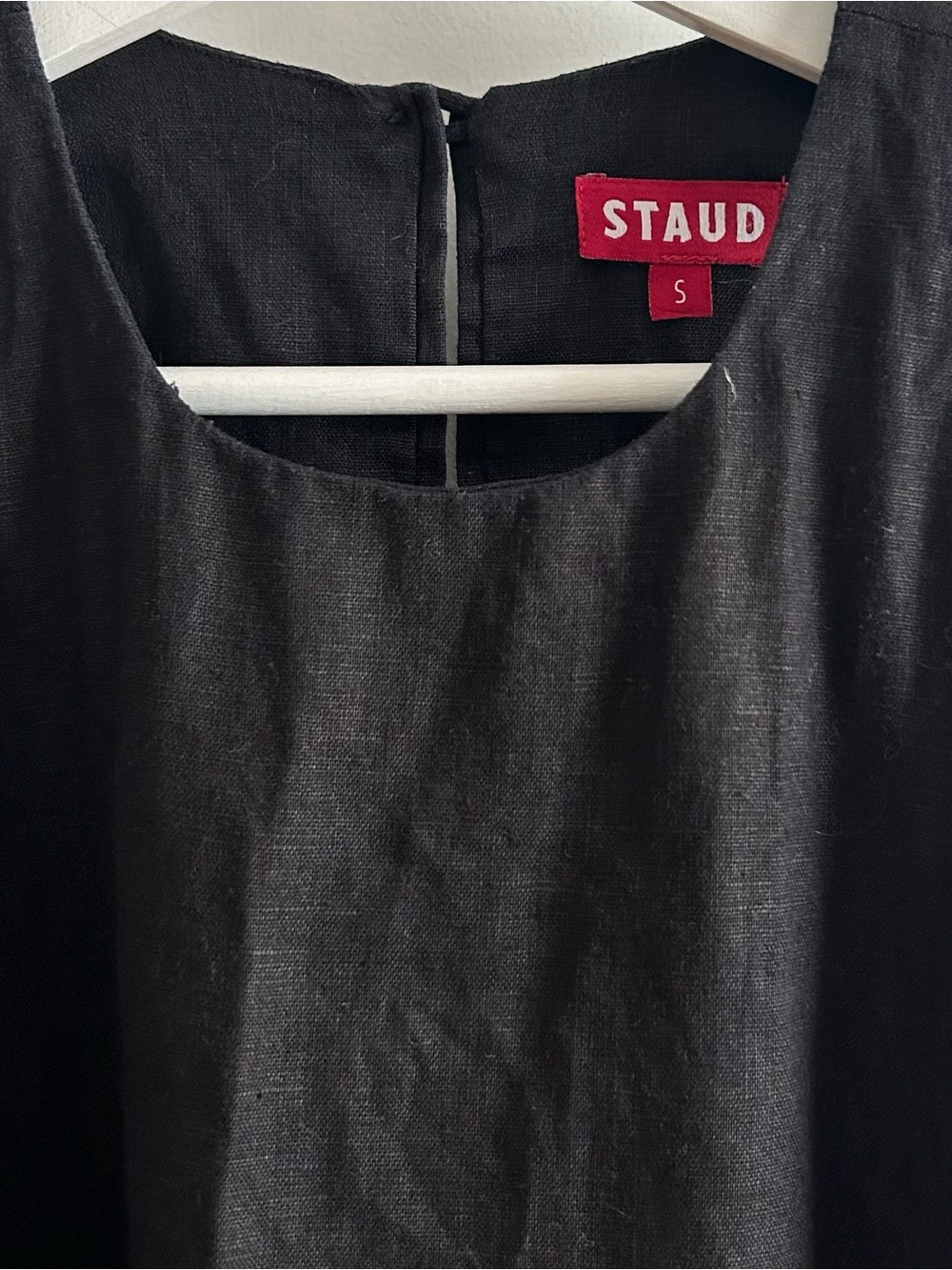 STAUD linen mini dress